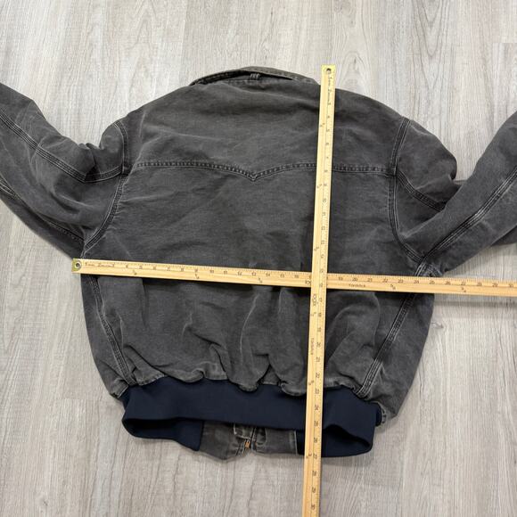 Vintage Carhartt Sante Fe Jacket Mens 2XL Black Faded Aztec Western Lined JS1105 - Picture 12 of 13